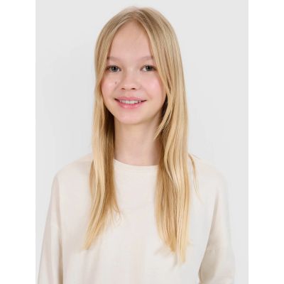 4. Longsleeve oversize smooth girls 4F 4FJWSS25TLONF377-12S