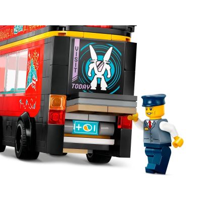 4. LEGO City 60407 Red Double-Decker Bus