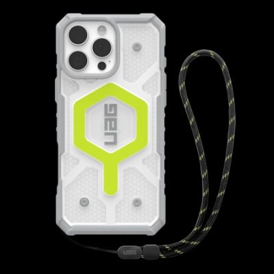 UAG Pathfinder Clear Magsafe Bundle Case with Lanyard for iPhone 16 Pro Max - Green