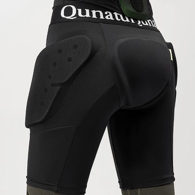 6. Qunature Ski Hip Protectors - Basic M Skis, Snowboard, Skates - Black
