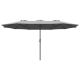 20. GARDEN UMBRELLA XXXL 2.7x4.6M GRAY SASKA GARDEN