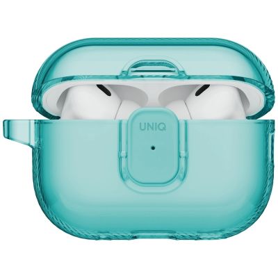 3. Uniq Glase Pro Case for AirPods Pro 3 Lock Case - Transparent Blue