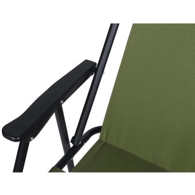 6. CAMPING CHAIR WITH ARMRESTS 52x44x75CM FOLDING GREEN