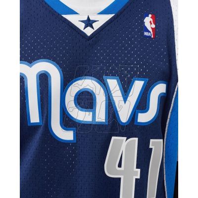 5. Mitchell &amp; Ness NBA Swingman Dallas Mavericks Dirk Nowitzki M T-shirt SMJY1148-DMA11DNOASBL