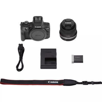 14. Canon EOS R100 Mirrorless Camera + RF-S 18-45mm F4.5-6.3 IS STM Lens Megapixel 24.1 MP ISO Sensitivity (max) 12800 Display Diagonal 3.0 Wi-Fi Network Auto, Manual CMOS Sensor Black
