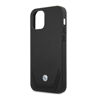 6. BMW Leather Perforate Case for iPhone 12 Pro Max - Black