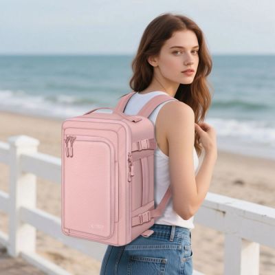 9. Tech-Protect Defender S50 Backpack for Ryanair & Wizzar, 20L Laptop - Pink