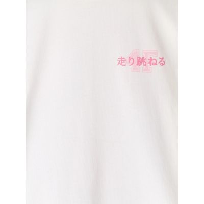 7. Oversized T-shirt with print for girls 4F 4FJRAW25TTSHF2935-11S