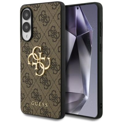 Guess Big 4G Logo Classic Logo Case for Samsung Galaxy S25 Edge - Brown