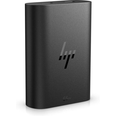 6. HP 65W GaN Laptop Charger 2xUSB-C Black AC Adapter 600Q7AA