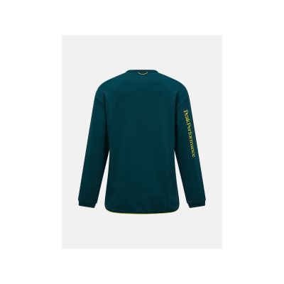 3. Women's PEAK PERFORMANCE W Trail Polartec Power Grid Crew Sweatshirt, Green