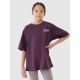 Girls' oversize T-shirt with print 4F 4FJRSS25TTSHF2586-50S