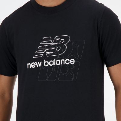 4. New Balance S/S Graphic V Flying NB AG M T-shirt MT41906BK