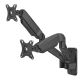6. MACLEAN WALL MOUNT FOR TWO MONITORS 17-32'', 9KG MAX, MECHANICAL SPRING MC-988