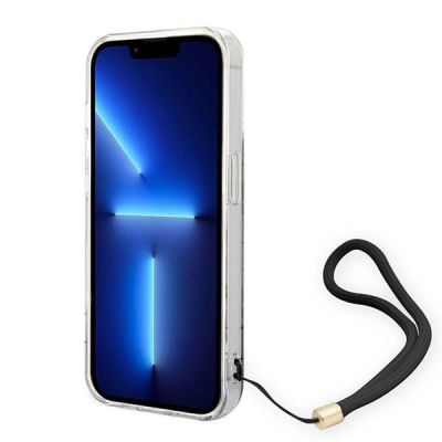 4. Guess GUOHCP14LH4STW iPhone 14 Pro 6.1 "brown / brown hardcase 4G Print Strap