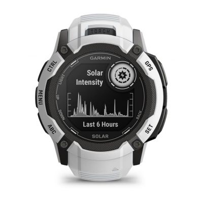 2. Garmin Instinct 2X Solar Whitestone Watch