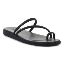 CROCS MIAMI TOE LOOP SANDAL IN BLACK 209862-001