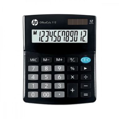 HP HP OC 112/INT BX Desktop Calculator, 12-digit display, 125x101x33mm, black