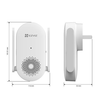 15. EZVIZ CH1 WiFi Smart Doorbell 72dB