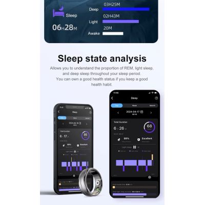 7. Smart Ring RUBICON R6 Deep Gray SIZE-12(US) SMARUB328