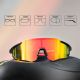 4. Rockbros 10182 polarizing cycling glasses - red