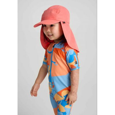 3. Reima Biitsi children's hat with a baseball cap, sun protection, red (5300152A-3240)