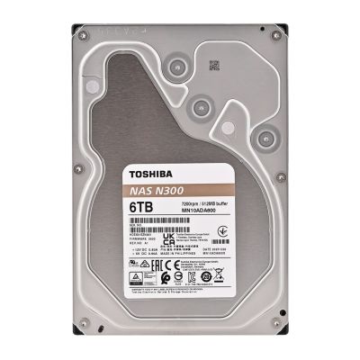 8. Toshiba BULK N300 NAS Hard Drive 6TB 512MB - Hdd - Serial ATA