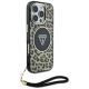 3. Guess HC IML Leopard Triangle Cord Strap MagSafe Case for iPhone 16 Pro - Brown