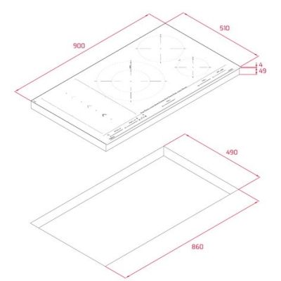 8. Teka IBF 95-G1 MST BM Black Built-in 90 cm Zone Induction Hob 5 zone(s)