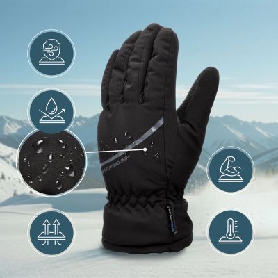 19. Meteor Hiemis XXS black winter gloves
