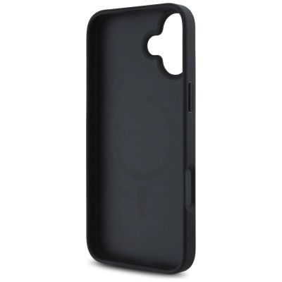7. Guess 4G Circle Classic Logo MagSafe case for iPhone 16 - black