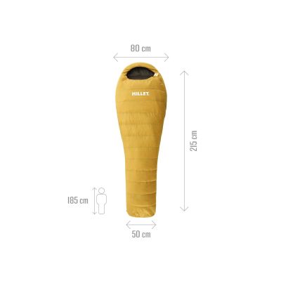 4. MILLET Light Down 10 Sleeping Bag, Yellow