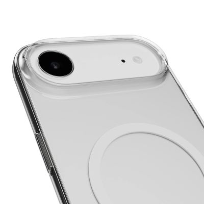7. Puro Lite Mag TPU+PC Case Compatible with MagSafe for iPhone 17 Air - Transparent with White Ring