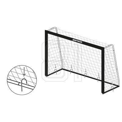 9. Meteor football goal 240x160x85 cm 16927