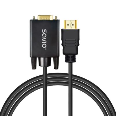 SAVIO CABLE/ADAPTER HDMI (M) - VGA (M) CL-197