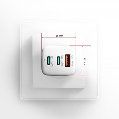 8. Axagon ACU-DPQ65W Mobile Device Charger Universal White AC Fast Charging Internal
