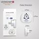 6. LEXINGHAM UNIVERSAL TRAVEL ADAPTER WORLD -> EU SCHUKO, 2 PCS