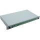 19" Fiber Optic Splice Box 24 x LC/APC Duplex OS2, terminated with splices, gray