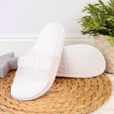 4. Big Star W FF274A199 white pool flip-flops