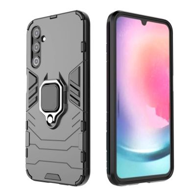 12. Ring Armor case for Samsung Galaxy A24 4G armored cover magnetic holder ring black