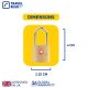 5. TRAVEL BLUE TSA LUGGAGE PADLOCK