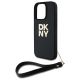 5. DKNY Wrist Strap Stock Logo iPhone 16 Pro Max Case - Black