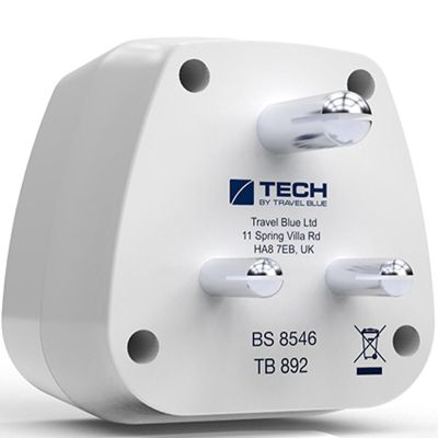 2. TRAVEL BLUE SCHUKO -> INDIA Travel Adapter
