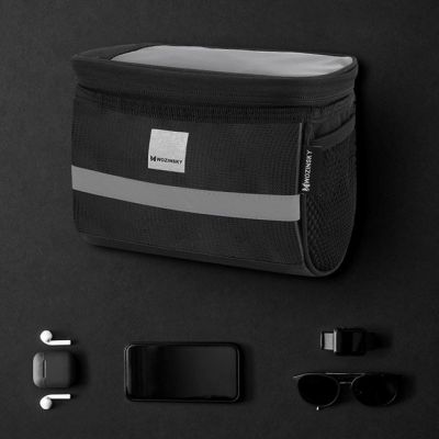 6. Wozinsky Bicycle Handlebar Bag with Phone Case, 2 l, Black (WBB12BK)