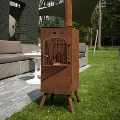 34. BonFeu BonCarré garden fireplace rusty 3503R