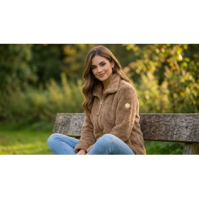 8. Women’s fleece jacket Geographical Norway TOFURE TAUPE DB LADY 0124 (WZ8151F/GN-TAUPE)