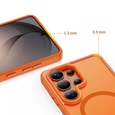 5. Tech-Protect Magmat MagSafe Case for Samsung Galaxy S26 Ultra - Orange Matte