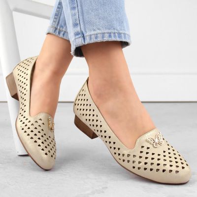 8. Openwork shoes M.Daszyński W SAN35 gold
