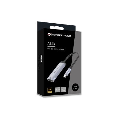 6. Conceptronic ABBY23G external usb graphics card 7680 x 4320 px Silver