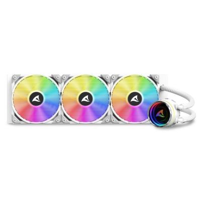 3. Sharkoon S90 All-in-One Liquid CPU Cooler, 12 cm, White, 1 pc.